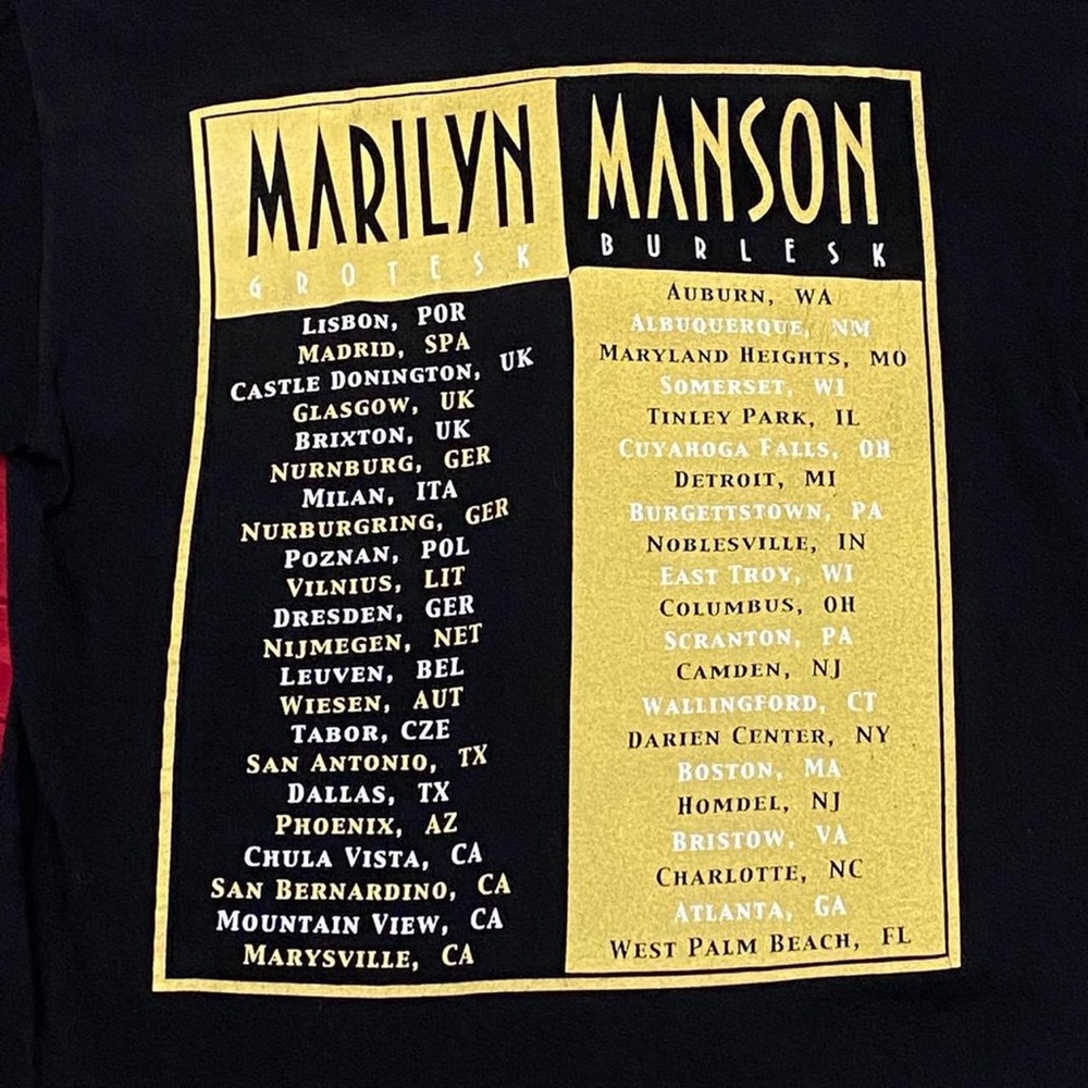Marilyn Manson The Golden Age of Grotesque Tour T - Picture 3 of 4